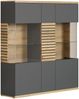 Highboard Norris in grau und Eiche Evoke 131 x 147 cm Bild 3