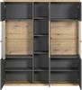 Highboard Norris in grau und Eiche Evoke 131 x 147 cm Bild 4
