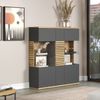Highboard Norris in grau und Eiche Evoke 131 x 147 cm Bild 2