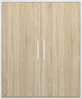 Vente-unique - ADEZIO Kleine Schlafzimmeraufbewahrung Holz, Platte BeigeWeiß - B 50 cm x H 110 cm x L 91,3 cm Bild 3