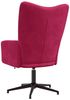 vidaXL Relaxsessel Weinrot Samt, Drehbar [328100] Bild 5