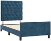 vidaXL Bettgestell ohne Matratze Dunkelblau 80x200 cm Samt 3125908 Bild 4