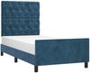 vidaXL Bettgestell ohne Matratze Dunkelblau 80x200 cm Samt 3125908 Bild 3
