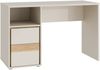 Forte WEXLIN Schreibtisch 120, moderner Schreibtisch mit Stauraumfach und Schranktür, Kinder- und Jugendzimmer, Kaschmir|Beige|Mauvella Eiche Holzdekor, 119,7 cm breit x 75,7 cm hoch x 50,2 cm tief Bild 3