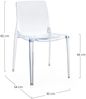 Gartenstuhl Eleda 4er-Set Kunststoff, modern stapelbar, transparent, für Innen und Außen Bild 2