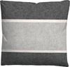 biberna Melange-Flanell Bettwäsche 0840506 BLOCKSTREIFEN, sturmgrau, 1x 135x200 cm + 1x 80x80 cm Bild 3