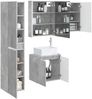 vidaXL Badezimmerschrank-Set 5 pcs Betongrau 53 x 15,5 x 70 cm 3407330 Bild 2