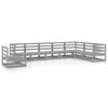 vidaXL 8-tlg. Garten-Lounge-Set Grau Kiefer Massivholz 3075776 Bild 2