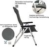 osoltus Alu Camping Klappsessel Soft Touch 3D MESH AIR anthrazit Bild 4