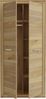 Forte BACCIO Mehrzweckschrank 90, moderner Kleiderschrank, schmal, 2-türig, Holzwerkstoff, Mauvella Eiche Holzdekor, 91,5 cm breit x 197,1 cm hoch x 53,7 cm tief Bild 4