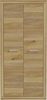Forte BACCIO Mehrzweckschrank 90, moderner Kleiderschrank, schmal, 2-türig, Holzwerkstoff, Mauvella Eiche Holzdekor, 91,5 cm breit x 197,1 cm hoch x 53,7 cm tief Bild 2
