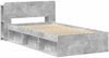 vidaXL Bettgestell mit Stauraum Betongrau 75x190 cm Holzwerkstoff 3433314 Bild 3