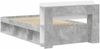 vidaXL Bettgestell mit Stauraum Betongrau 75x190 cm Holzwerkstoff 3433314 Bild 5
