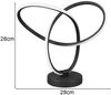 LED Tischlampe LANDO, Metall in Schwarz, Höhe 28cm Bild 3