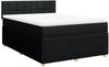 vidaXL Boxspringbett mit Matratze Schwarz 160x200 cm Stoff 3289809 Bild 3