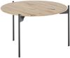 Couchtisch >ASSUAN< in Eiche, Massivholz / Metall - 33x55cm (HxD) Bild 5