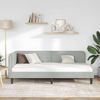 vidaXL Eckbettgestell Hellgrau 100 x 200 cm Samt 42016616 Bild 4