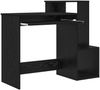 vidaXL Schreibtisch mit Regal Schwarz Eichen-Optik 106 x 41 x 88.5 cm 869467 Bild 5