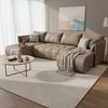 Wohnero24 NESSA U Ecksofa 292x152 cm mit Schlaffunktion 280x140 & Bettkasten – XXL Wohnlandschaft Beige Bild 2
