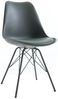 4er Set Design-Klassiker Stuhl NORWAY grau Retro Bild 3