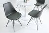 4er Set Design-Klassiker Stuhl NORWAY grau Retro Bild 2