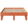 vidaXL Massivholzbett ohne Matratze Wachsbraun 135x190 cm Kiefernholz 855372 Bild 4