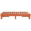 vidaXL Massivholzbett ohne Matratze Wachsbraun 135x190 cm Kiefernholz 855372 Bild 5
