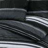 vidaXL Bettwäsche-Set, Baumwolle schwarz / weiß, 140x200 cm Bild 5