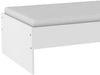 Einzelbett >Tidy< in matt weiss aus Holzwerkstoff - 94x42x203cm (BxHxT) Bild 3