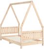 vidaXL Kinderbett 80x160 cm Massivholz Kiefer 834504 Bild 3