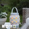STAR TRADING Außen-Tischleuchte Flame lantern, LED Outdoor-Laterne,Flame Lantern, Batterie und Timer, weiß, 16cm, Ø Bild 2