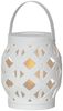 STAR TRADING Außen-Tischleuchte Flame lantern, LED Outdoor-Laterne,Flame Lantern, Batterie und Timer, weiß, 16cm, Ø Bild 5