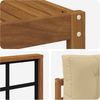vidaXL Outdoor-Sofagarnitur mit Kissen 6 pcs Natur und Beige 3367976 Bild 5