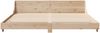 vidaXL Massivholzbett ohne Matratze 200x200 cm Kiefer 3302267 Bild 4