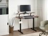 Schreibtisch elektrisch höhenverstellbar WILBANKS Braun Schwarz 120 cm 60 cm mit USB-Anschluss Bild 3