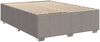 vidaXL Bettgestell ohne Matratze Taupe 140x200 cm Stoff 3284843 Bild 3