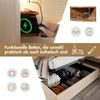 Polsterbett mit Stauraum & Ladefunktion, Bett 160x200 cm mit Touch-Leselampe, USB/Type-C Ports & Regal, beige-weiß Bild 4