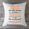 GRAVURZEILE Zierkissen mit Spruch - Das Perfekte Geschenk - Für Familie & Freunde -, starke Farben ohne verblassen - Tochter - ohne Füllung Bild 4