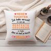 GRAVURZEILE Zierkissen mit Spruch - Das Perfekte Geschenk - Für Familie & Freunde -, starke Farben ohne verblassen - Tochter - ohne Füllung Bild 3