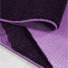 Teppium Teppich Ombre Design, Rechteckig, Höhe: 6 mm, Schlafzimmer Teppich Bettumrandung Läufer Set 3 teilig Lila-3 Bild 4