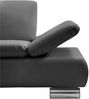 Ecksofa mit Ottomane links Kaye Bezug Kunstleder Metallfuß verchromt / schwarz 23143 Bild 3