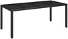 vidaXL 9-tlg. Garten-Essgruppe mit Kissen Schwarz Poly Rattan 3212202 Bild 3