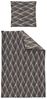 Irisette Flanell Bettwäsche Alpaka 8371-11 Rauten grau natur 135x200 Bild 2