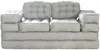 Vente-unique - DILAKO Sofa Stoff Grau - B 70 cm x H 90 cm x L 195 cm Bild 4