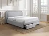 Vente-unique - INASTO Bett Stoff Grau - B 204,5 cm x H 114 cm x L 171 cm Bild 2