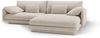 Micadoni Ecksofa Torino 4-Sitzer Rechts Samt Ecru Bild 4