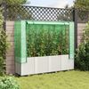 vidaXL Hochbeet mit Gewächshaus-Aufsatz Rattan-Optik 160x40x153 cm 4015845 Bild 3