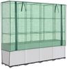 vidaXL Hochbeet mit Gewächshaus-Aufsatz Rattan-Optik 160x40x153 cm 4015845 Bild 2