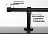 Deco-Raum® Gardinenstange 25mm 1-läufig Kappe | Länge: 330cm | Material: Metall | Farbe: Schwarz Bild 3
