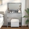 vidaXL Schlafzimmer-Frisiertische Graues Sonoma 80 x 39,6 x 135 cm 888983 Bild 4